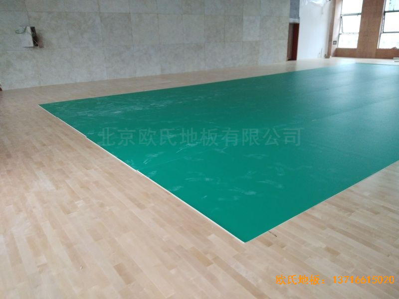 遵义仁怀市茅台文体中心体育木地板铺设案例