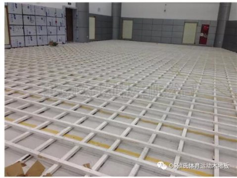 篮球馆运动木地板专业铺装细节