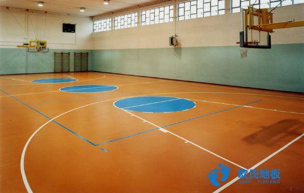 篮球场木地板划线材料 篮球场地板标准尺寸