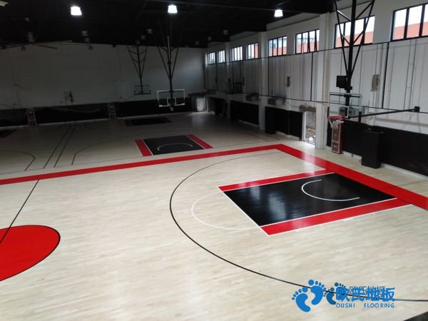 學?；@球館地板施工步驟